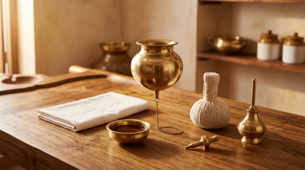 Gurukul teaching scene with guru and students