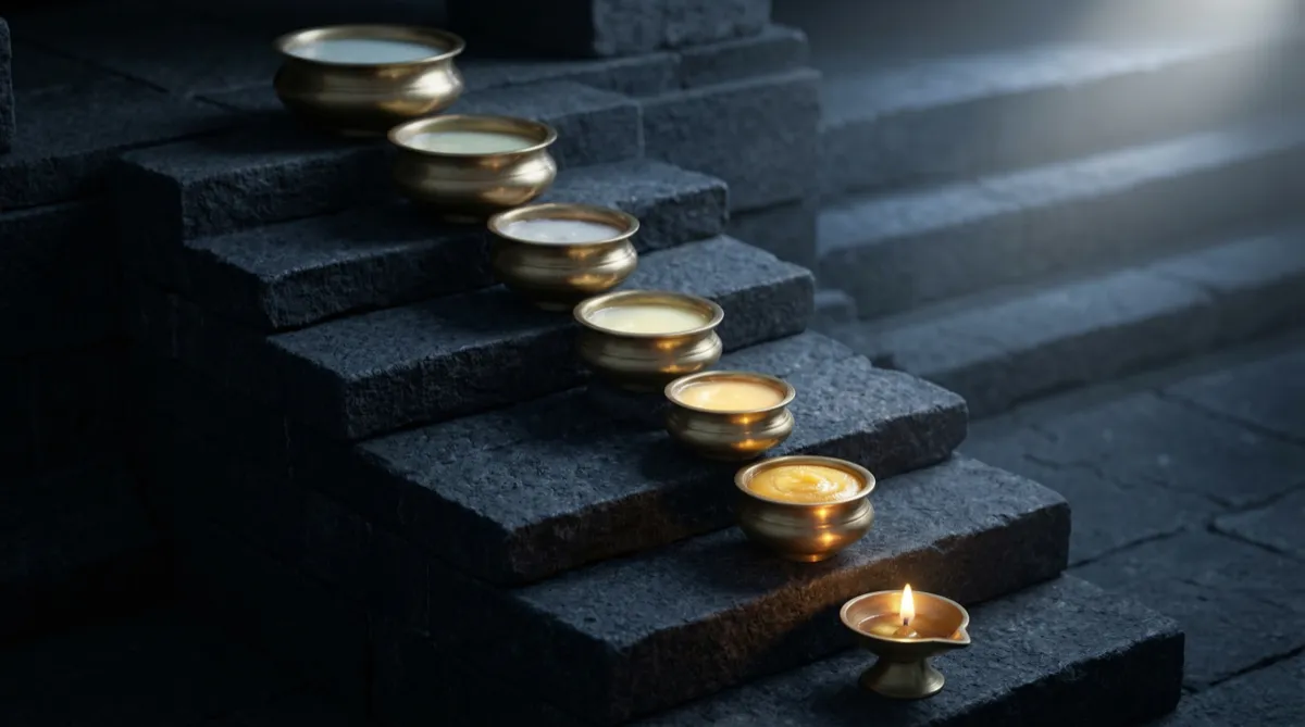 Dhatu cascade in moonlight