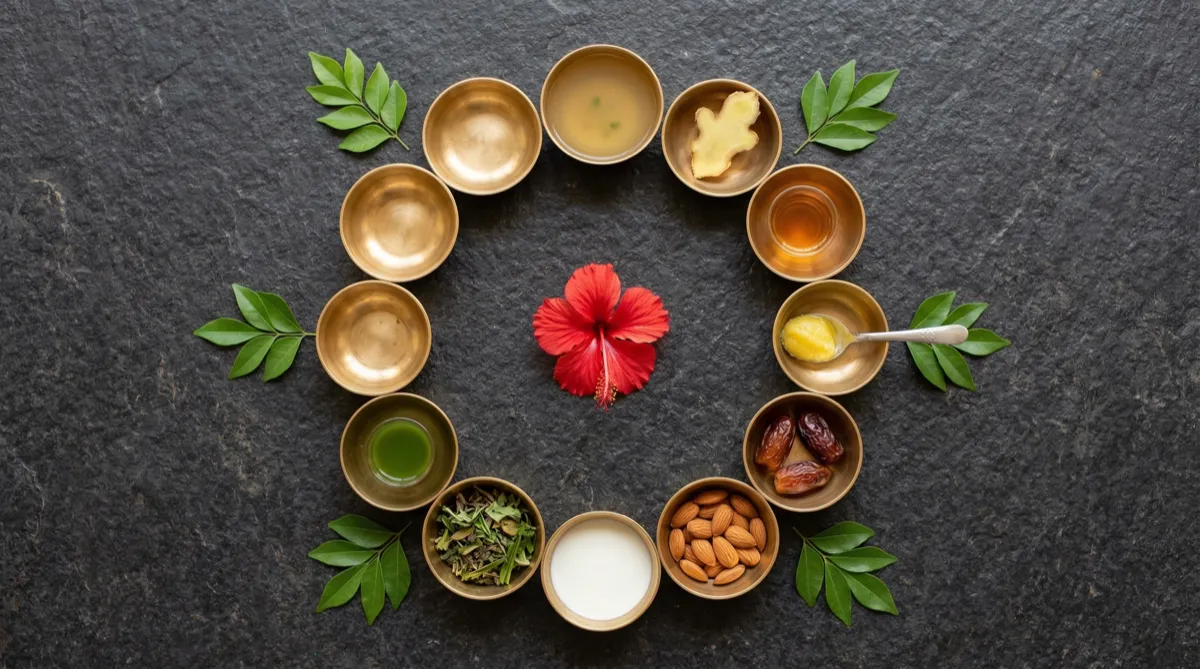 Dhatu garden with soil layers nourishing plants