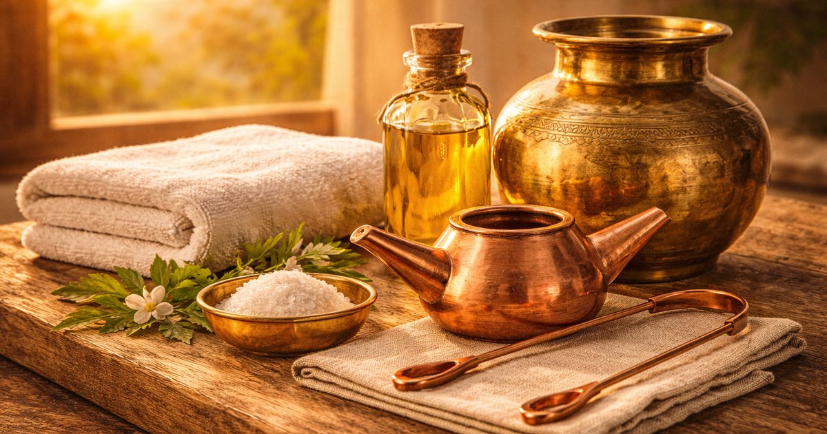 Ayurvedic daily routine and lifestyle practices